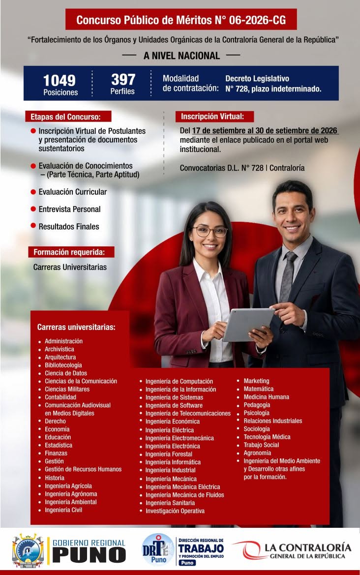 Flyer Méritos N° 06-2026-CG a nivel nacional