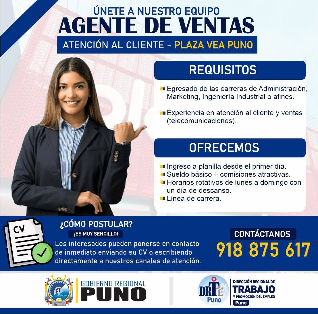Flyer Agente de Ventas