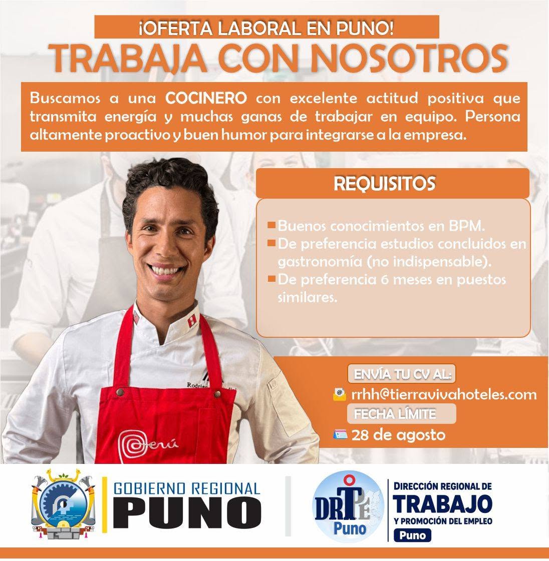 Flyer COCINERO/A con Buenas Prácticas de Manufactura