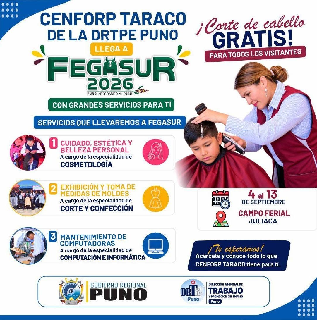 📢 ¡𝐂𝐄𝐍𝐅𝐎𝐑𝐏 𝐓𝐚𝐫𝐚𝐜𝐨 𝐥𝐥𝐞𝐠𝐚 𝐚 𝐅𝐄𝐆𝐀𝐒𝐔𝐑 𝟐𝟎𝟐𝟔❗ ✂️✨