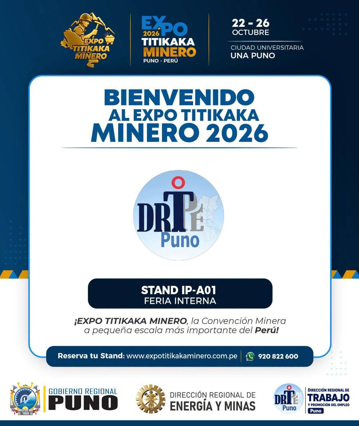📢 ¡𝐋𝐀 𝐃𝐑𝐓𝐏𝐄 𝐏𝐔𝐍𝐎 𝐓𝐄 𝐄𝐒𝐏𝐄𝐑𝐀 𝐄𝐍 𝐋𝐀 𝐄𝐗𝐏𝐎𝐓𝐈𝐓𝐈𝐊𝐀𝐊𝐀 𝐌𝐈𝐍𝐄𝐑𝐎 𝟐𝟎𝟐𝟔!