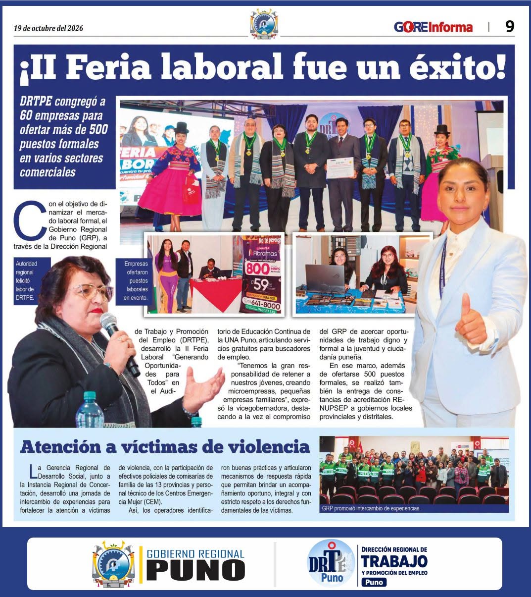 ¡𝐍𝐔𝐄𝐒𝐓𝐑𝐀 𝐈𝐈 𝐅𝐄𝐑𝐈𝐀 𝐋𝐀𝐁𝐎𝐑𝐀𝐋 𝐃𝐄𝐒𝐓𝐀𝐂𝐀 𝐔𝐍𝐀 𝐕𝐄𝐙 𝐌𝐀́𝐒 𝐄𝐍 𝐄𝐋 𝐒𝐄𝐌𝐀𝐍𝐀𝐑𝐈𝐎 𝐃𝐄𝐋 𝐆𝐎𝐑𝐄 𝐏𝐔𝐍𝐎