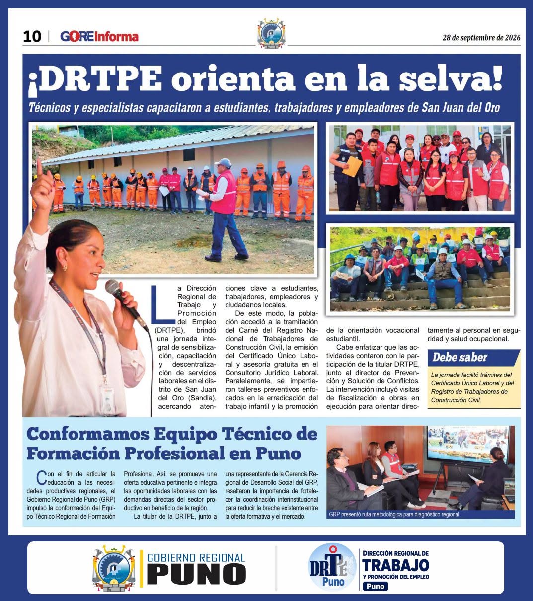 📖 ¡𝐔𝐍𝐀 𝐕𝐄𝐙 𝐌𝐀́𝐒, 𝐋𝐀 𝐃𝐑𝐓𝐏𝐄 𝐏𝐔𝐍𝐎 𝐏𝐑𝐄𝐒𝐄𝐍𝐓𝐄 𝐄𝐍 𝐄𝐋 𝐒𝐄𝐌𝐀𝐍𝐀𝐑𝐈𝐎 𝐃𝐄𝐋 𝐆𝐎𝐑𝐄❗🤝